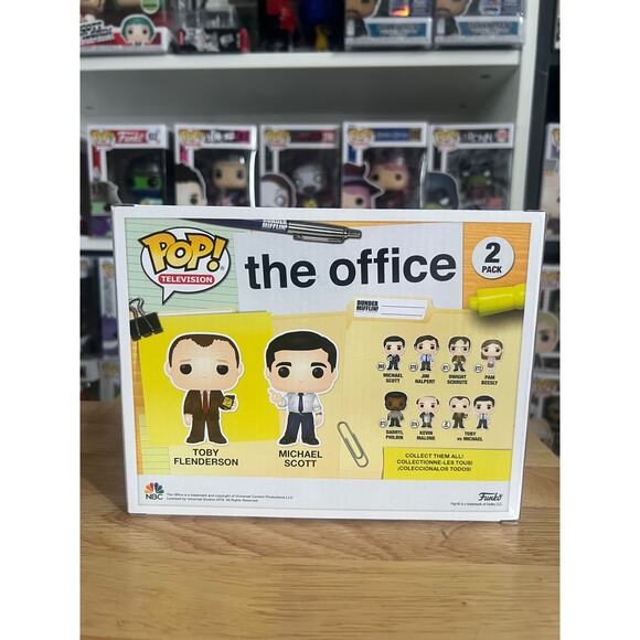 VAULTED Toby vs. Michael The Office Funko Pop 2-Pack Television Scott Flenderson - Picture 3 of 6